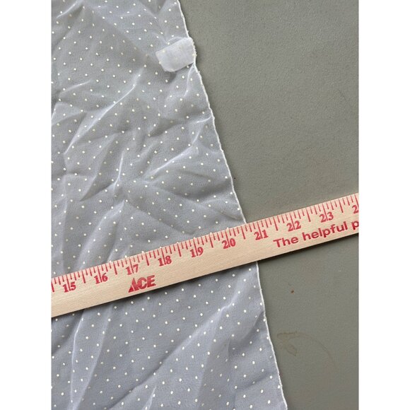 Chiffon Polka Swiss Dot Square Scarf Size One Neck Wrap White Lightweight NEW - Picture 4 of 4